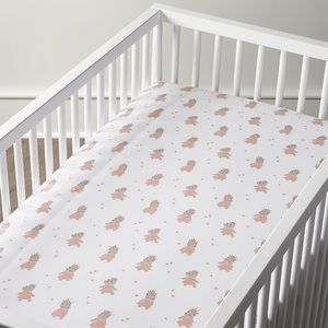 Land of Nod Royal Hippo Crib Sheet + Changing Pad